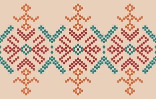 bordo fatto a mano bella arte. motivo navajo senza cuciture in ricamo tribale e popolare, ornamento di arte geometrica azteca messicana print.design per moquette, carta da parati, abbigliamento, avvolgimento, tessuto, copertina, tessile vettore