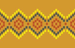bordo fatto a mano bella arte. motivo navajo senza cuciture in ricamo tribale e popolare, ornamento di arte geometrica azteca messicana print.design per moquette, carta da parati, abbigliamento, avvolgimento, tessuto, copertina, tessile vettore