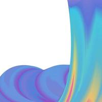 sfondo astratto colorato luminoso. flusso di colore liquido. sfondo 3d ondulato. onde fluide del gradiente. illustrazione vettoriale alla moda. modello facile da modificare per i tuoi progetti di design.