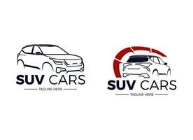 modello di progettazione del logo del rivenditore di automobili e automobili. vettore