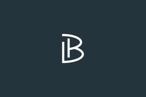 lettera iniziale b logo design template vettoriale