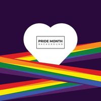 banner del mese dell'orgoglio, sfondo del mese dell'orgoglio sul concetto arcobaleno colorato del mese dell'orgoglio lgbt