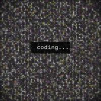 codice di programmazione per sviluppatori. javascript script per computer astratto - vettore