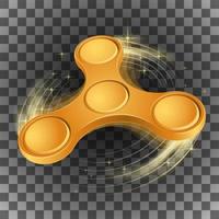 effetti di rotazione colorati fidget spinner.llight vettore