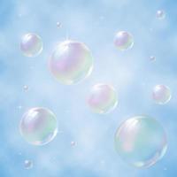 bolle di sapone trasparenti