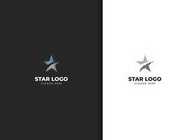 design con logo a stella, stile astratto vettore