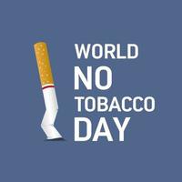 illustrazione vettoriale sul tema della giornata mondiale senza tabacco