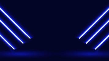 sfondo dinamico di luce al neon diagonale blu moderna vettore