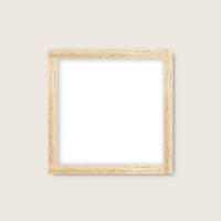 cornice di galleria in legno vettoriale realistica, mock up di copertina bianca in legno