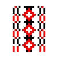 modello pixelizzato vyshyvanka tradizionale etnico ucraino senza cuciture ornamento slavo vettore