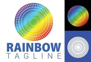 arcobaleno nuovo logo e modello di progettazione dell'icona vettore