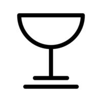 icona del bicchiere di vino vettore