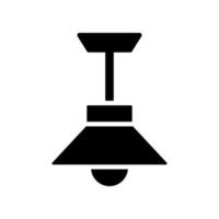 icona della lampada a sospensione vettore