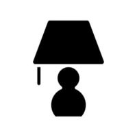 illustrazione grafica vettoriale dell'icona della lampada da tavolo