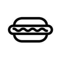 modello di icona di hot dog vettore