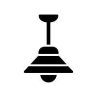 icona della lampada a sospensione vettore