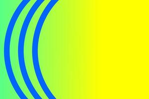 sfondo giallo blu sfumato con belle linee blu curve vettore