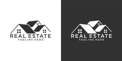 concetto di design vettoriale per il tetto e la casa. logo immobiliare.