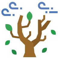albero icona illustrazione vettoriale, legno, natura vettore
