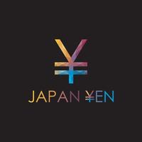 yen giapponese poligonale vettore