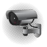 illustrazione vettoriale cctv