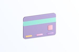 illustrazioni realistiche di progettazione dell'icona 3d della carta di credito vettore