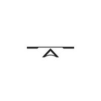 un semplice logo di equilibrio o un'icona di design vettore