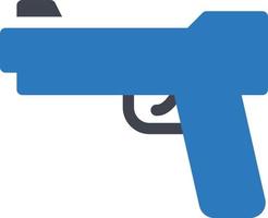 illustrazione vettoriale della pistola su uno sfondo. simboli di qualità premium. icone vettoriali per il concetto e la progettazione grafica.