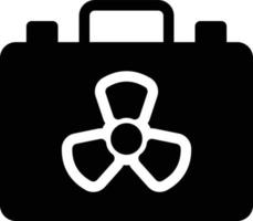 illustrazione vettoriale della borsa nucleare su uno sfondo. simboli di qualità premium. icone vettoriali per il concetto e la progettazione grafica.