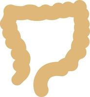illustrazione vettoriale dell'intestino su uno sfondo. simboli di qualità premium. icone vettoriali per il concetto e la progettazione grafica.