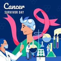 i medici creano il concetto di cura del cancro vettore