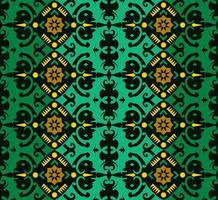 patern senza cuciture di dayak etnico pattern.traditional tessuto indonesiano motivo.borneo pattern. ispirazione per il design vettoriale. tessuto creativo per moda o stoffa vettore