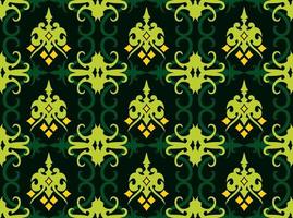 patern senza cuciture di dayak etnico pattern.traditional tessuto indonesiano motivo.borneo pattern. ispirazione per il design vettoriale. tessuto creativo per moda o stoffa vettore