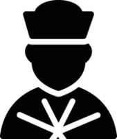 illustrazione vettoriale marinaio su uno sfondo simboli di qualità premium. icone vettoriali per il concetto e la progettazione grafica.