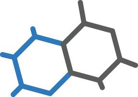 illustrazione vettoriale della molecola su uno sfondo. simboli di qualità premium. icone vettoriali per il concetto e la progettazione grafica.