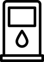 illustrazione vettoriale della pompa di benzina su uno sfondo simboli di qualità premium. icone vettoriali per il concetto e la progettazione grafica.