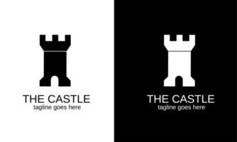 illustrazione grafica vettoriale del logo modello il design semplice del castello