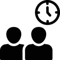 illustrazione vettoriale dell'orario di lavoro su uno sfondo. simboli di qualità premium. icone vettoriali per il concetto e la progettazione grafica.