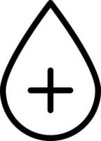 illustrazione vettoriale del sangue positivo su uno sfondo. simboli di qualità premium. icone vettoriali per il concetto e la progettazione grafica.