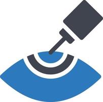illustrazione vettoriale di chirurgia oculare su uno sfondo. simboli di qualità premium. icone vettoriali per il concetto e la progettazione grafica.