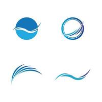 logo dell'onda d'acqua vettore