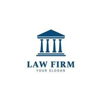 modello di progettazione del logo dell'avvocato, studio legale, logo della giustizia, logo della legge per avvocati e tribunali vettore
