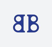 b modello di progettazione della lettera del logo vettore