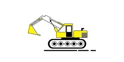 illustrazione vettoriale dell'escavatore