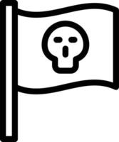 illustrazione vettoriale della bandiera del cranio su uno sfondo. simboli di qualità premium. icone vettoriali per il concetto e la progettazione grafica.
