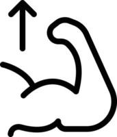 illustrazione vettoriale del bicipite su uno sfondo. simboli di qualità premium. icone vettoriali per il concetto e la progettazione grafica.