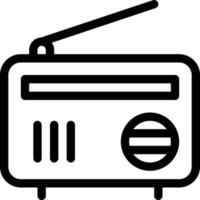 illustrazione vettoriale radio su uno sfondo. simboli di qualità premium. icone vettoriali per il concetto e la progettazione grafica.