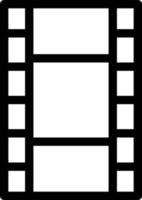illustrazione vettoriale della bobina video su uno sfondo. simboli di qualità premium. icone vettoriali per il concetto e la progettazione grafica.