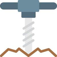 illustrazione vettoriale di perforazione su uno sfondo. simboli di qualità premium. icone vettoriali per il concetto e la progettazione grafica.