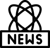 illustrazione vettoriale di notizie scientifiche su uno sfondo. simboli di qualità premium. icone vettoriali per il concetto e la progettazione grafica.